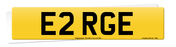 Registration number E2 RGE